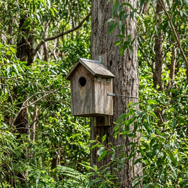 Animal nesting box installed as a humane alternative to a Chelsea Heights roof cavity